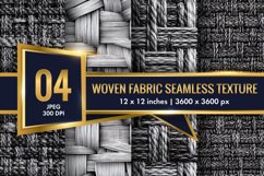 Seamless Texture of Woven Fabric Digital Paper | 3D Pattern Product Image 1