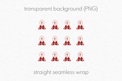 Christmas Tumbler Sublimation | Seamless Tumbler Santa Wrap Product Image 3