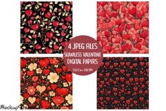 Hearts Junk Journal Pages |Love Valentines Digital Papers Product Image 1