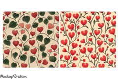 Hearts Junk Journal Pages |Seamless Valentines Digital Paper Product Image 3
