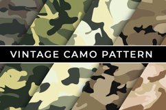 9 Seamless Vintage Camouflage Patterns Product Image 2