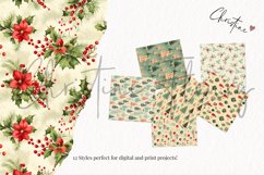 Seamless Vintage Christmas Digital Paper Product Image 4