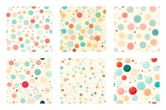 Seamless Vintage Dots Patterns