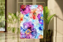 Watercolor Floral Digital Paper Bundle Product Image 6