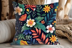 Watercolor Blooms Flowers Seamless Digital Paper Bundle Product Image 6