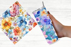 Watercolor Floral Digital Paper Bundle Product Image 3