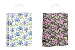 seamless watercolor patterns magnolia