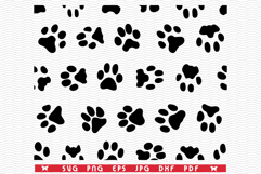 SVG Cats Dogs, Seamless pattern digital clipart Product Image 1