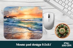 Sea beach mouse pad sublimation design | Mousepad
