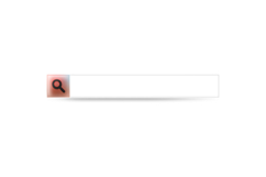 Search bar with glossy box element interface isolated Product Image 1