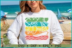 Seas the Day Distressed Strips SVG File Product Image 1