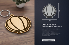 Seashell Keychain SVG - Ocean Summer Laser Cut Product Image 2