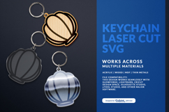Seashell Keychain SVG - Ocean Summer Laser Cut Product Image 3