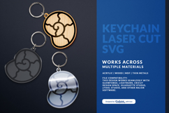 Seashell Keychain SVG - Ocean Summer Laser Cut Product Image 3