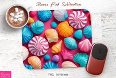 Ocean Seashell Design|Summer Mouse Pad Sublimation Product Image 1
