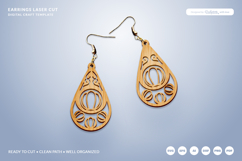 Seashell Teardrop Earrings SVG - Coastal Jewelry SVG Product Image 1