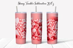 Seashell Skinny Tumbler Sublimation. Summer Tumbler Design Product Image 7