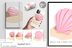 Digital Paper Seashell Product Image 1