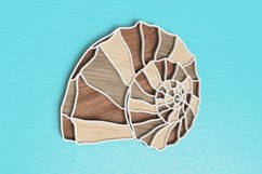 Layered Tropical Seashell Laser Cut File| Layered SVG Product Image 2