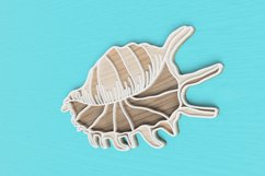 Layered Tropical Seashell Laser Cut File| Layered SVG Product Image 3