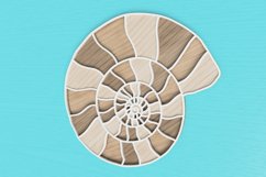 Layered Tropical Seashell Laser Cut File| Layered SVG Product Image 3
