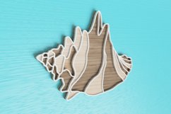Layered Tropical Seashell Laser Cut File| Layered SVG Product Image 3