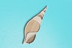 Layered Tropical Seashell Laser Cut File| Layered SVG Product Image 3