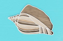 Layered Tropical Seashell Laser Cut File| Layered SVG Product Image 3