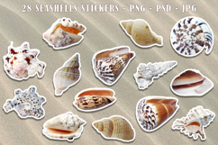 Seashells - Stickers Badges Magnets Product Image 1