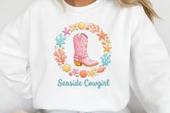 Seaside Cowgirl Boot Western Summer PNG Product Image 2