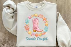 Seaside Cowgirl Boot Western Summer PNG Product Image 4