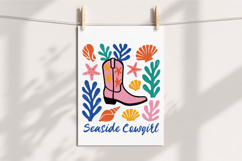 Seaside Cowgirl PNG, Coastal Cowgirl Sublimation Design Product Image 4