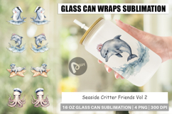 Glass Can Seaside Critter Friends Product Image 1