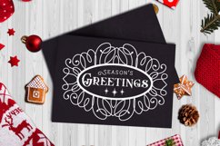 Season&#039;s Greetings | Christmas Farmhouse SVG Product Image 2