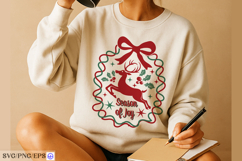 Christmas Season of Joy Hand-Drawn SVG PNG T-shirt Design Product Image 3