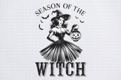 Vintage Pin-up Girls Halloween, Halloween Sublimation Product Image 1