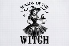 Vintage Pin-up Girls Halloween, Halloween Sublimation Product Image 1
