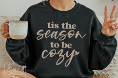 Season To Be Cozy SVG PNG - Sweater Weather - Lets Get Cozy Product Image 3