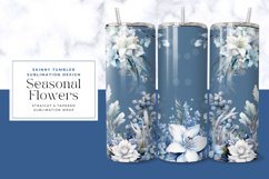 Seasonal Flowers Tumbler Wrap Product Image 1