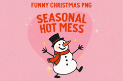Funny Sarcastic Christmas Illustration, Sublimation PNG. Product Image 1
