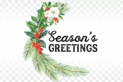Season's Greetings Christmas Sublimation png Sign Product Image 2