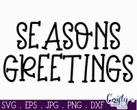 Seasons Greetings Christmas Farmhouse Sign Svg Product Image 2