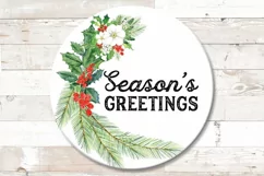 Season's Greetings Christmas Sublimation png Sign Product Image 1