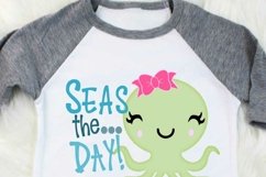 Seas The Day Octopus Design Cut file in SVG, DXF, EPS, Png Product Image 2