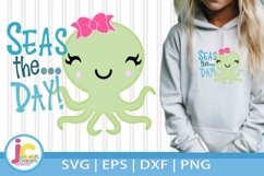 Seas The Day Octopus Design Cut file in SVG, DXF, EPS, Png Product Image 1