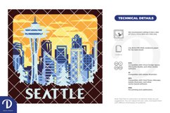 Seattle Skyline 3D Shadow Box - Seattle 3D Shadow Box Product Image 4