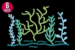 Seaweed Machine Embroidery Design | Ocean Plant Pattern Product Image 2