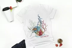 Seaweed watercolor clipart Underwater garden designs PNG Product Image 5