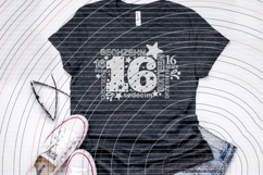 Sixteen Cutting File SVG DXF Product Image 2