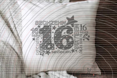 Sixteen Cutting File SVG DXF Product Image 3